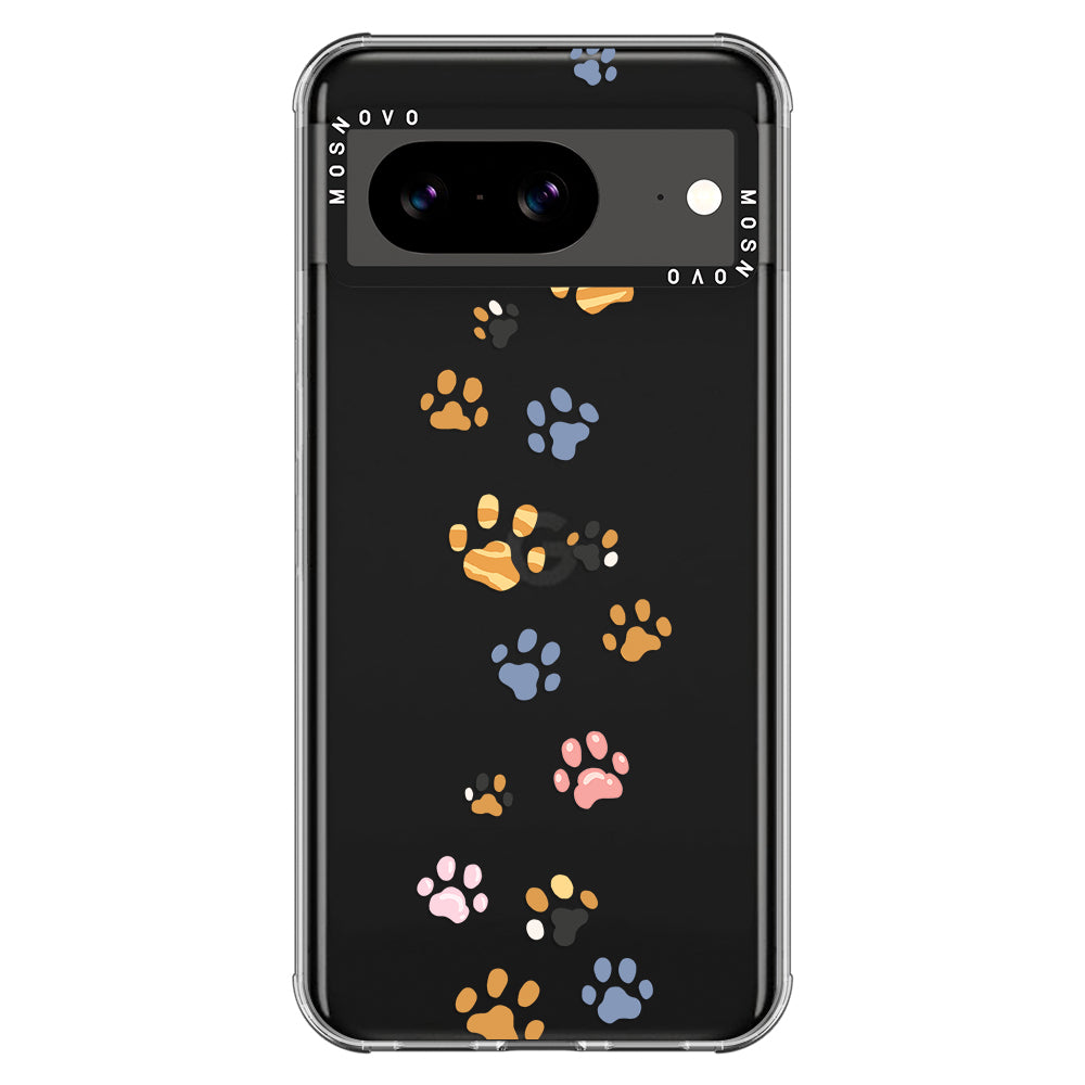 Colorful Paw Phone Case - Google Pixel 8 Case - MOSNOVO