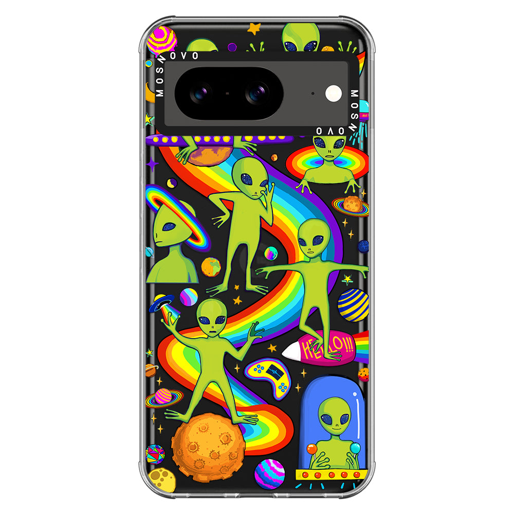 Funny Alien Phone Case - Google Pixel 8 Case - MOSNOVO