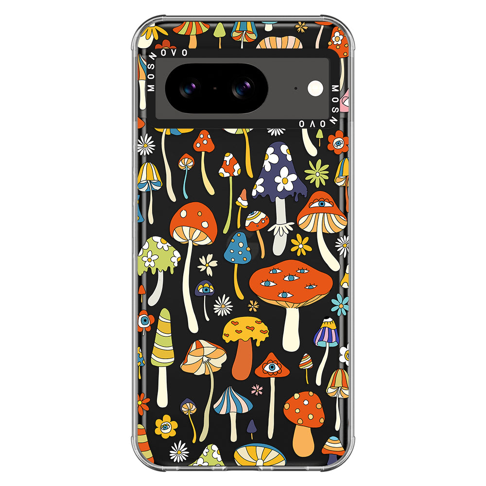 Mushroom Art Phone Case - Google Pixel 8 Case - MOSNOVO