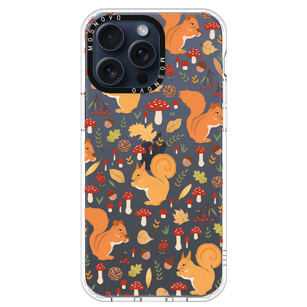 Autumn Squirrel Phone Case - iPhone 15 Pro Max Case - MOSNOVO