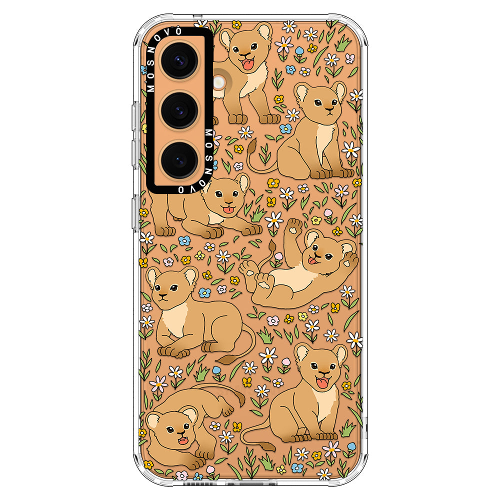 Cute Lions Phone Case - Samsung Galaxy S24 Plus Case - MOSNOVO