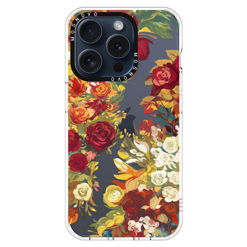 Vintage Flower Garden Phone Case - iPhone 15 Pro Case - MOSNOVO