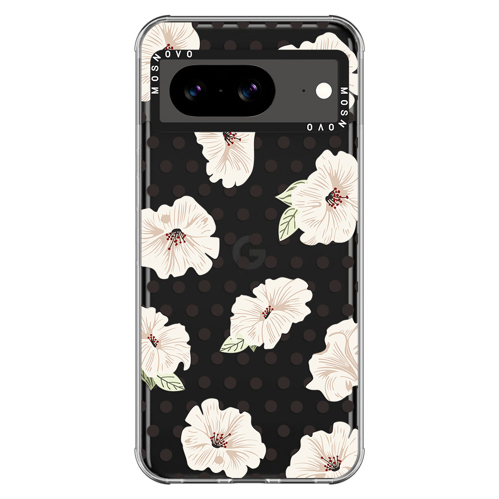 Vintage Hibiscus Flower Phone Case - Google Pixel 8 Case - MOSNOVO