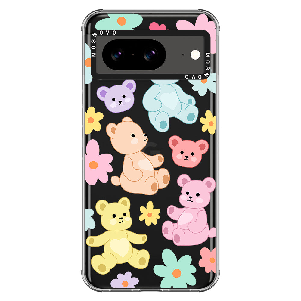 Cute Teddy Bear Phone Case - Google Pixel 8 Case - MOSNOVO