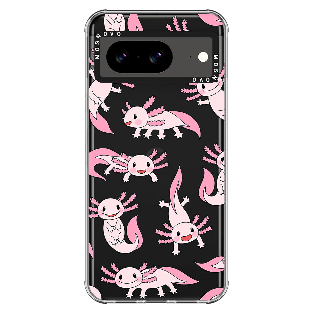 Pink Axolotl Phone Case - Google Pixel 8 Case - MOSNOVO