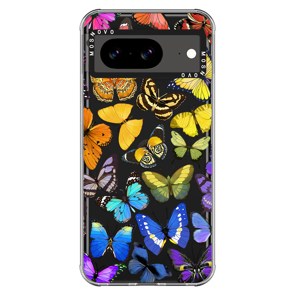 Rainbow Butterfly Phone Case - Google Pixel 8 Case - MOSNOVO