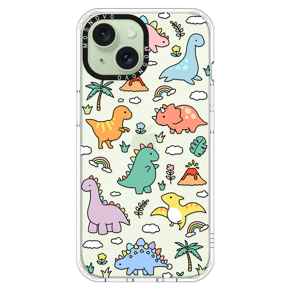 Cute Dinosaur World Phone Case - iPhone 15 Case - MOSNOVO