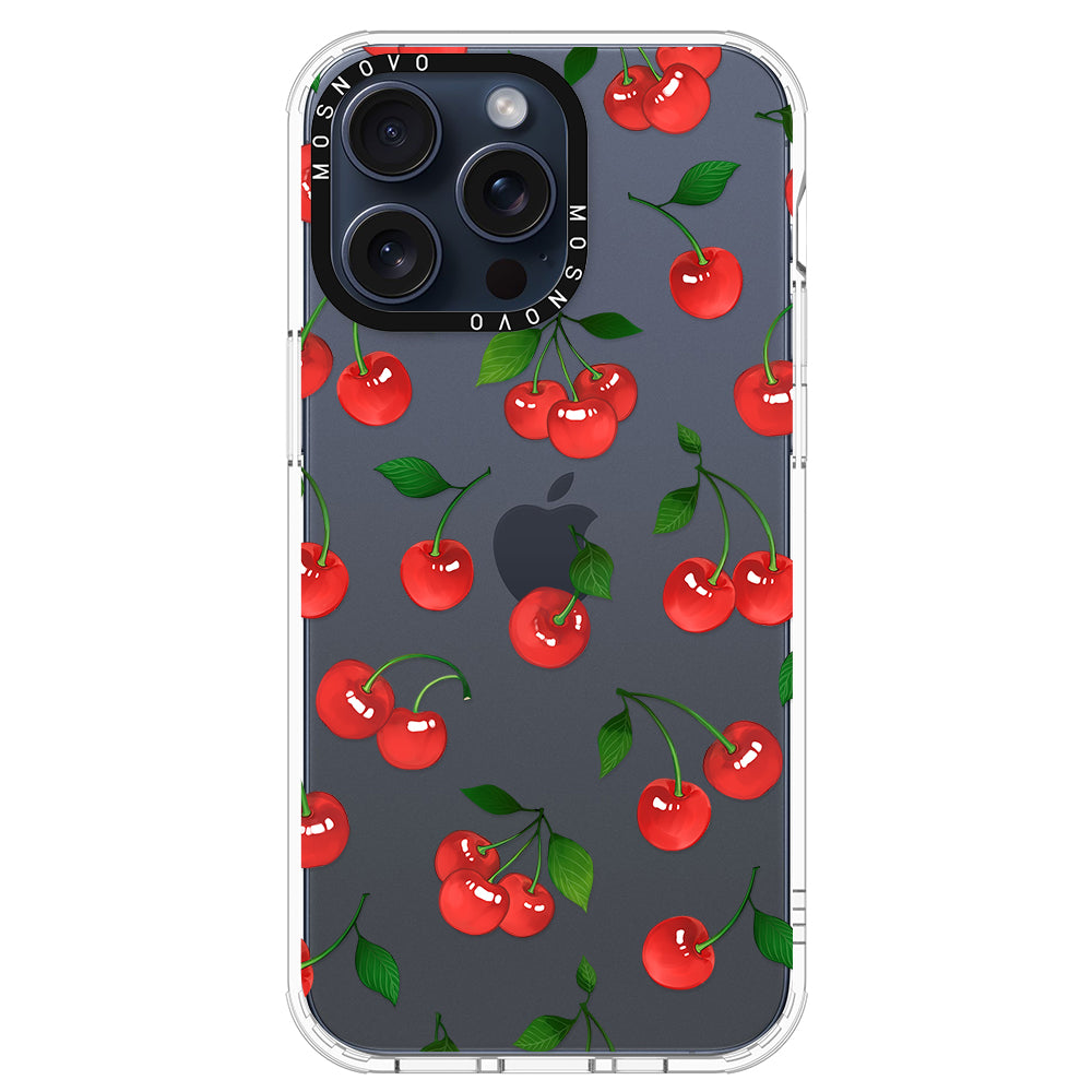 Poppy Cherry Phone Case - iPhone 15 Pro Max Case - MOSNOVO