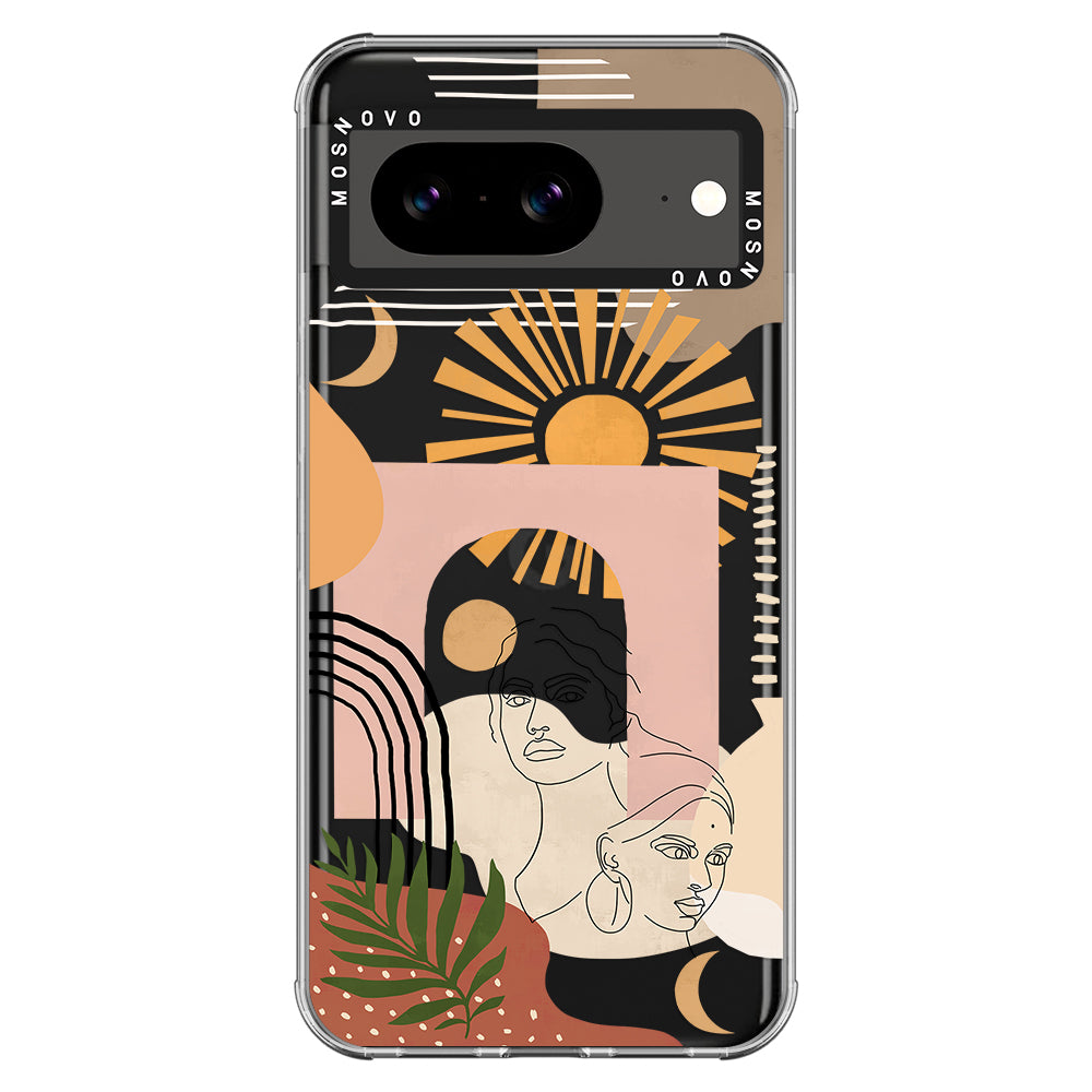Modern Collage Art Phone Case - Google Pixel 8 Case - MOSNOVO