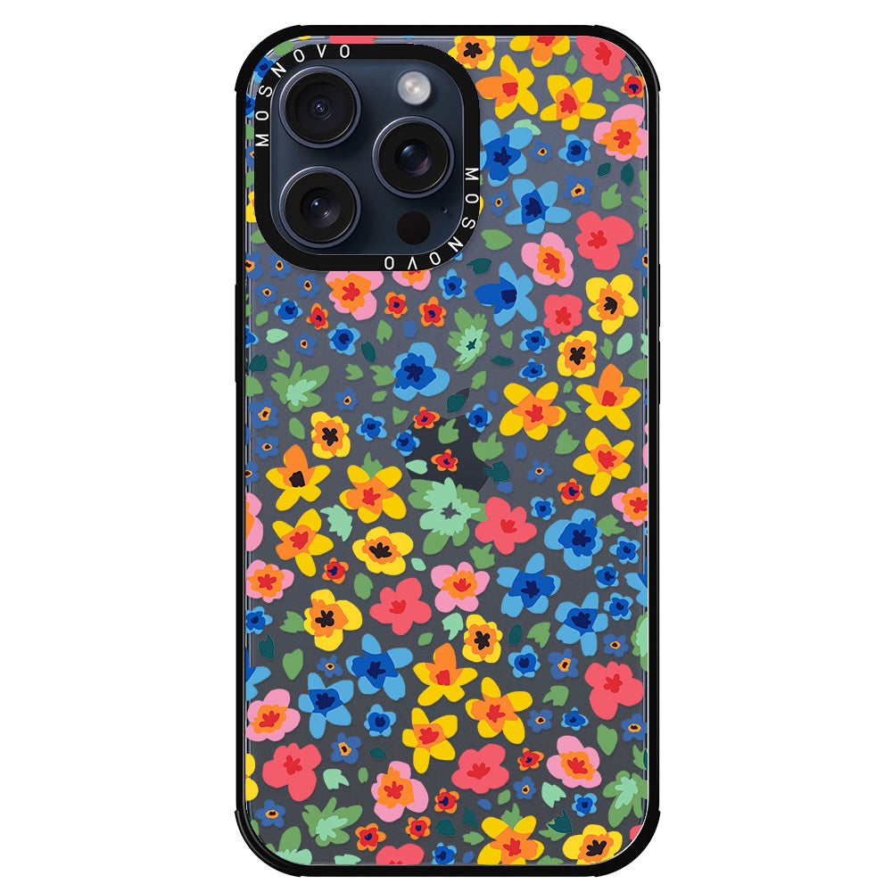 Lovely Floral Flower Phone Case - iPhone 15 Pro Max Case - MOSNOVO