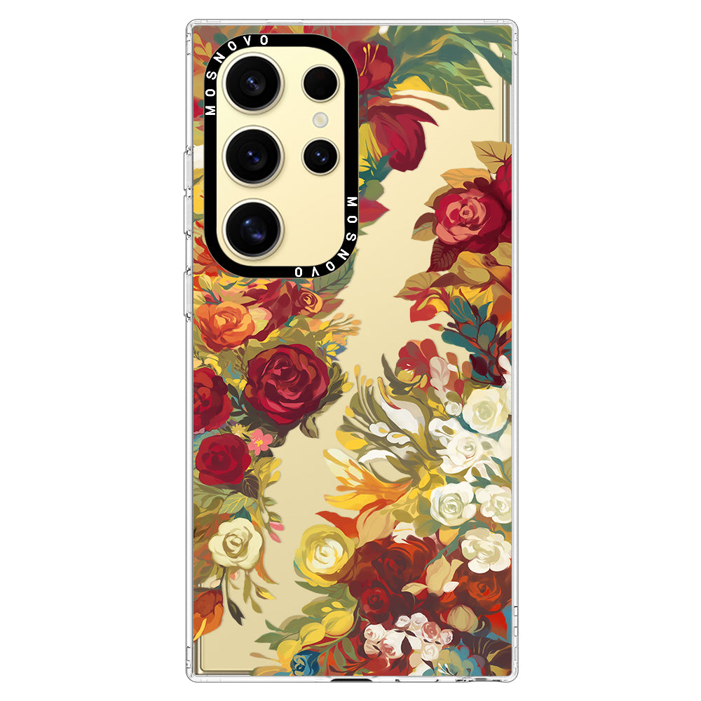 Vintage Flower Garden Phone Case - Samsung Galaxy S24 Ultra Case - MOSNOVO
