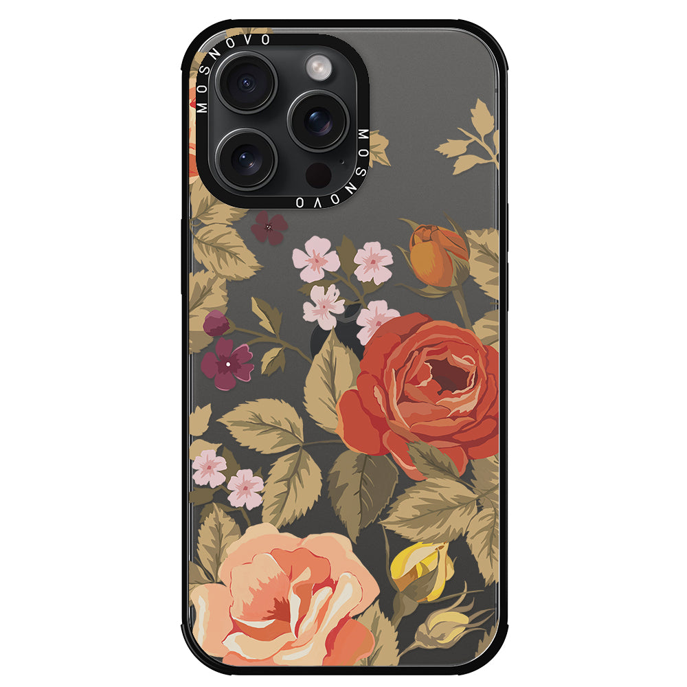 Vintage Roses Phone Case - iPhone 15 Pro Max Case - MOSNOVO
