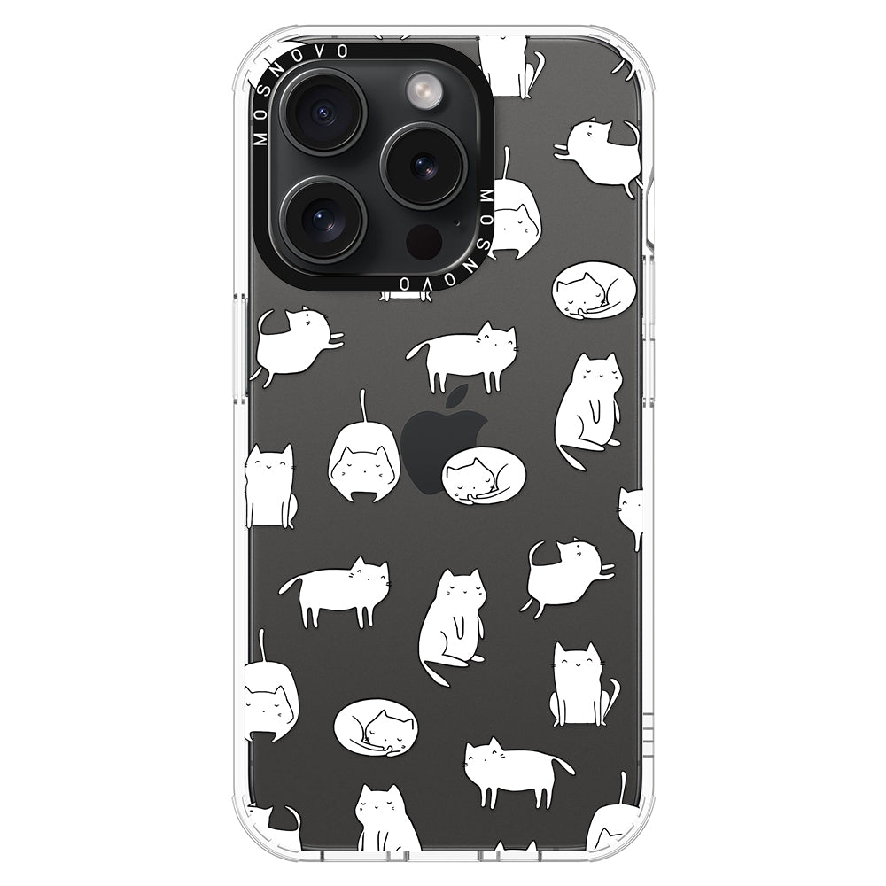 Cute Cats Phone Case - iPhone 15 Pro Case - MOSNOVO