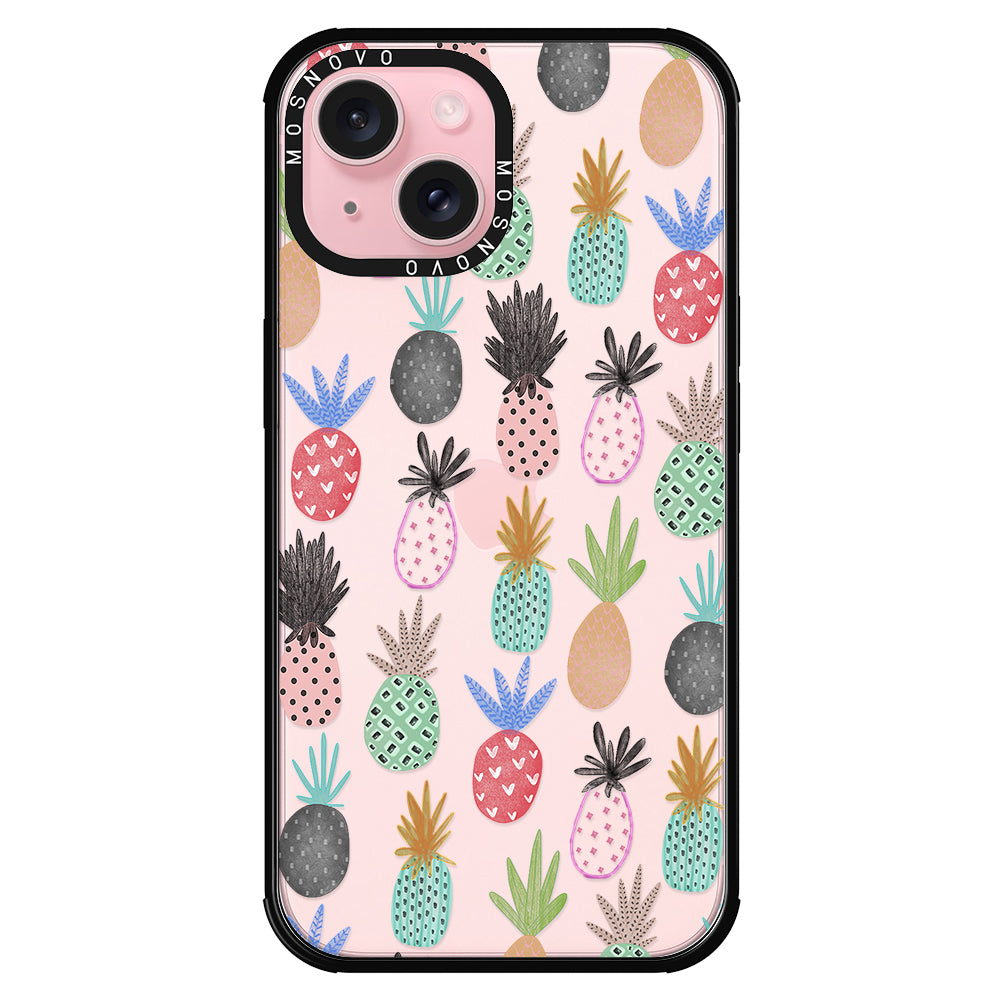 Cute Pineapple Phone Case - iPhone 15 Case - MOSNOVO