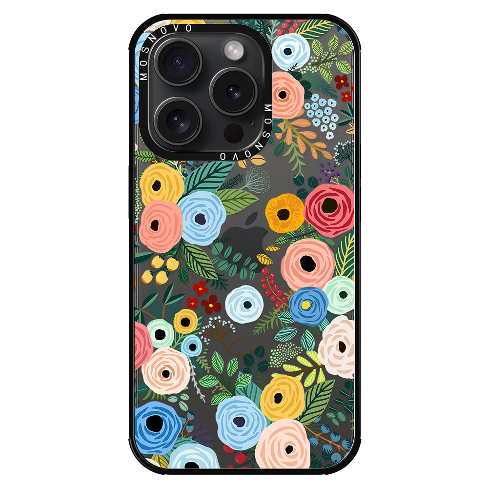 Pastel Perfection Flower Phone Case - iPhone 15 Pro Case - MOSNOVO