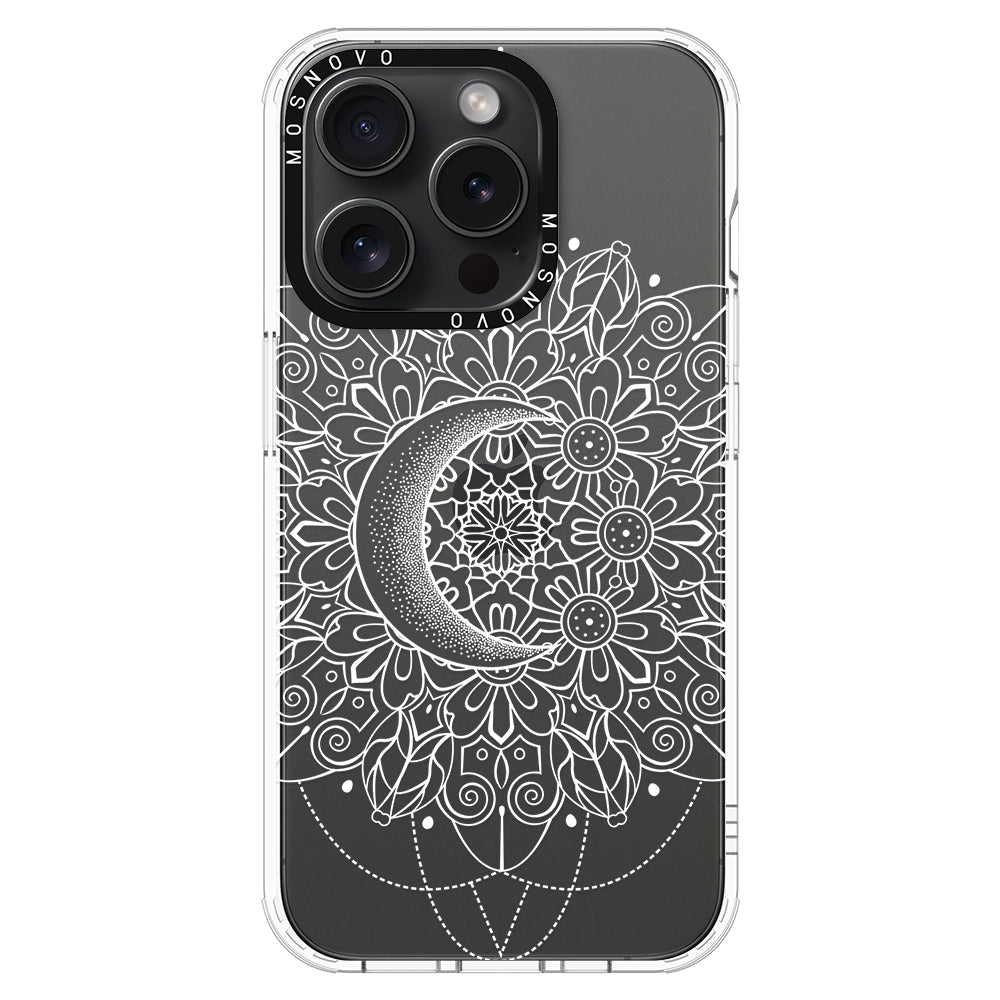 Celestial Moon Mandala Phone Case - iPhone 15 Pro Case - MOSNOVO