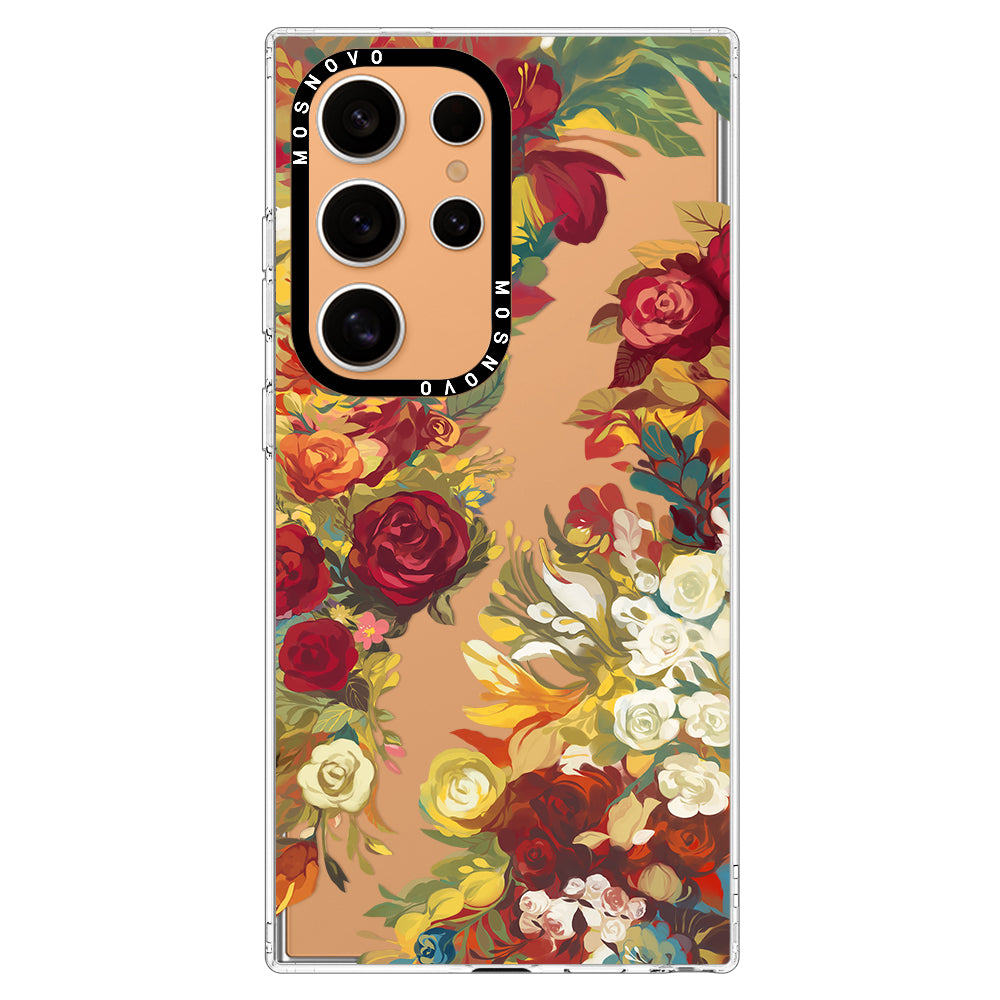 Vintage Flower Garden Phone Case - Samsung Galaxy S24 Ultra Case - MOSNOVO