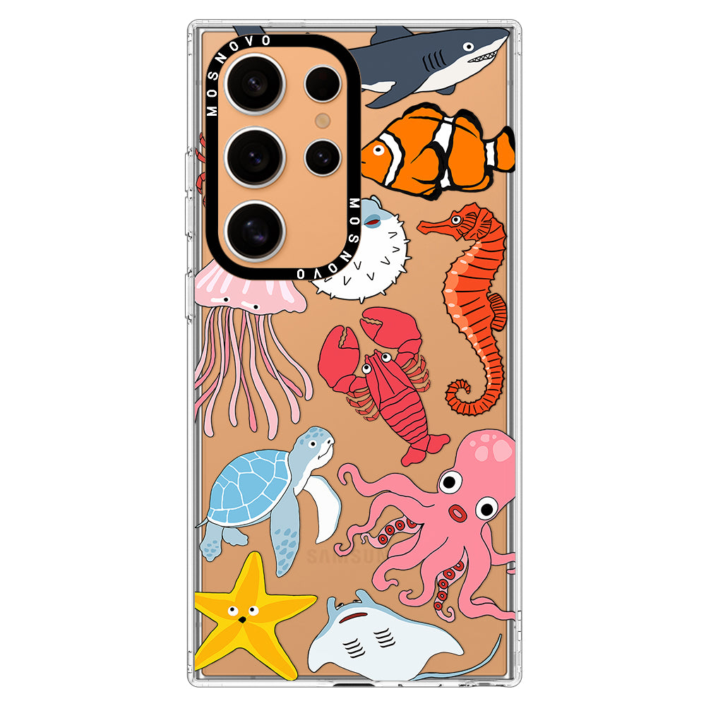 Cute Sea Animal Phone Case - Samsung Galaxy S24 Ultra Case - MOSNOVO