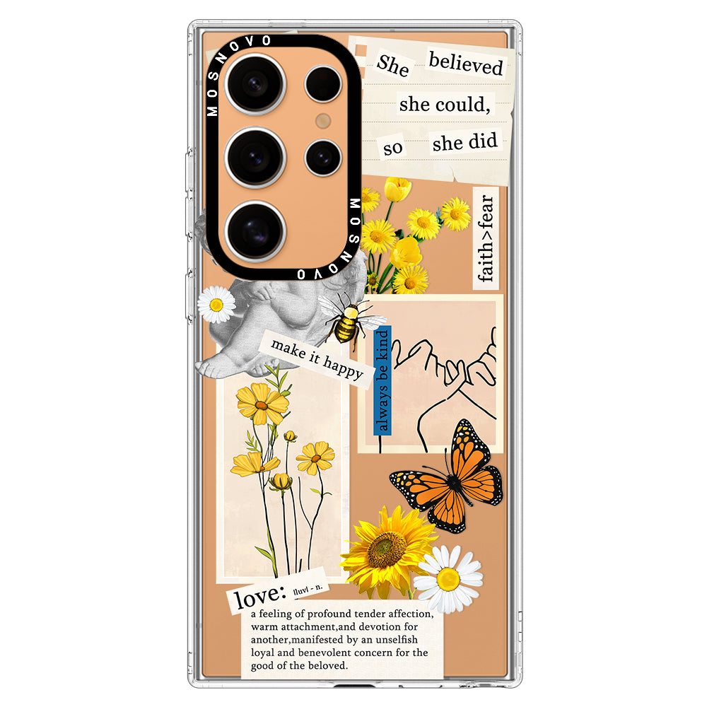 Vintage Collage Art Phone Case - Samsung Galaxy S24 Ultra Case - MOSNOVO