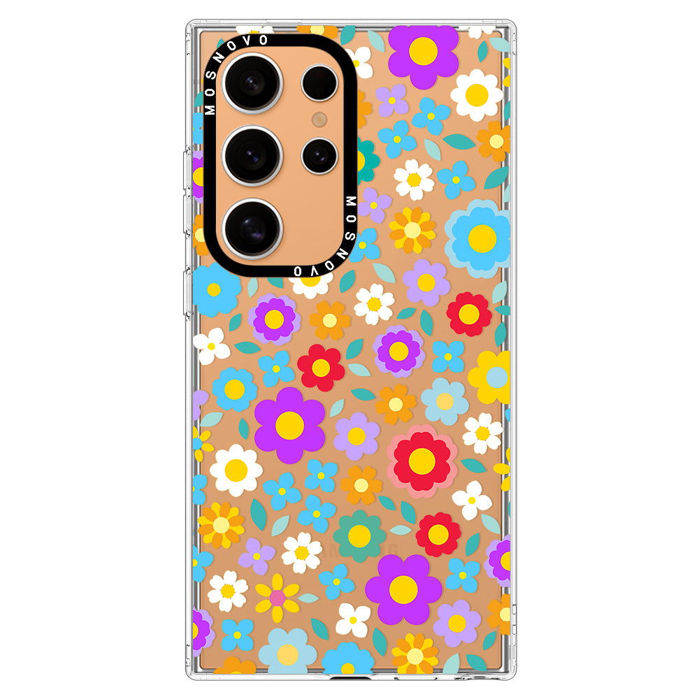 Groovy Floral Phone Case - Samsung Galaxy S24 Ultra Case - MOSNOVO