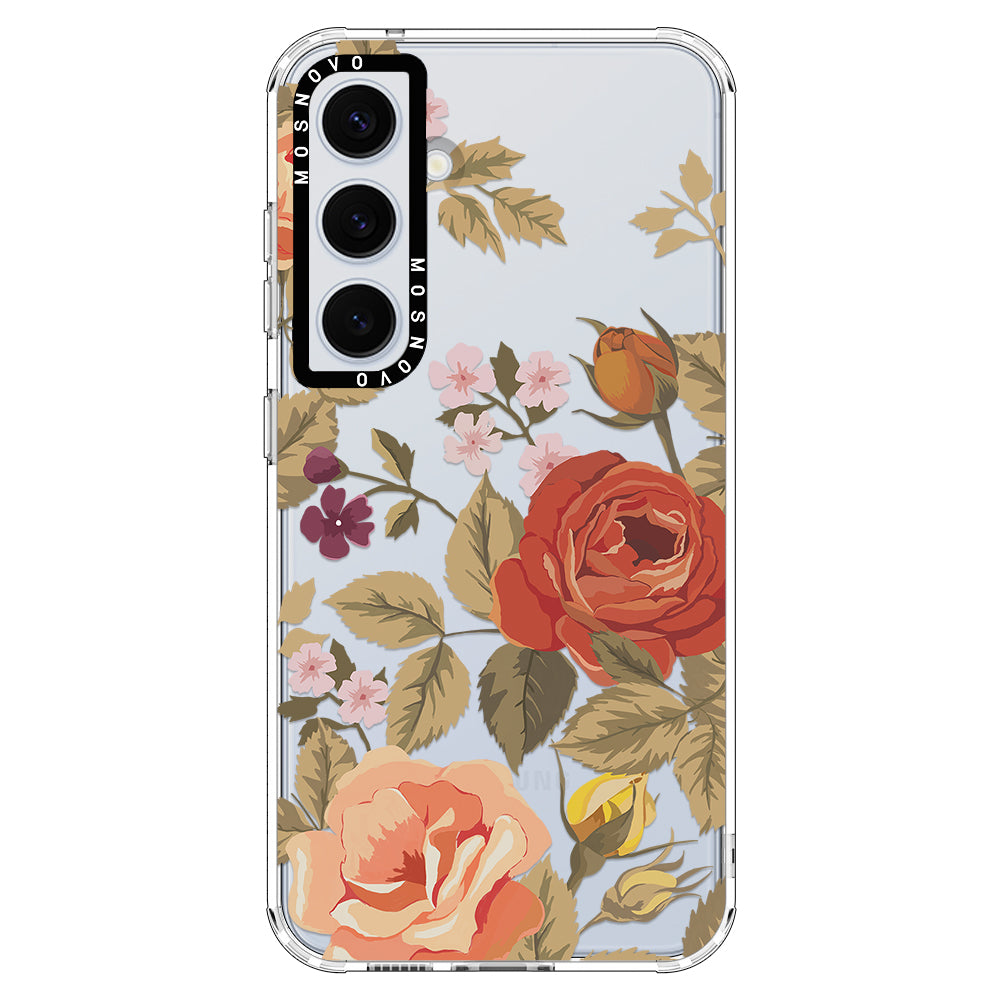 Vintage Roses Phone Case - Samsung Galaxy S24 Case - MOSNOVO