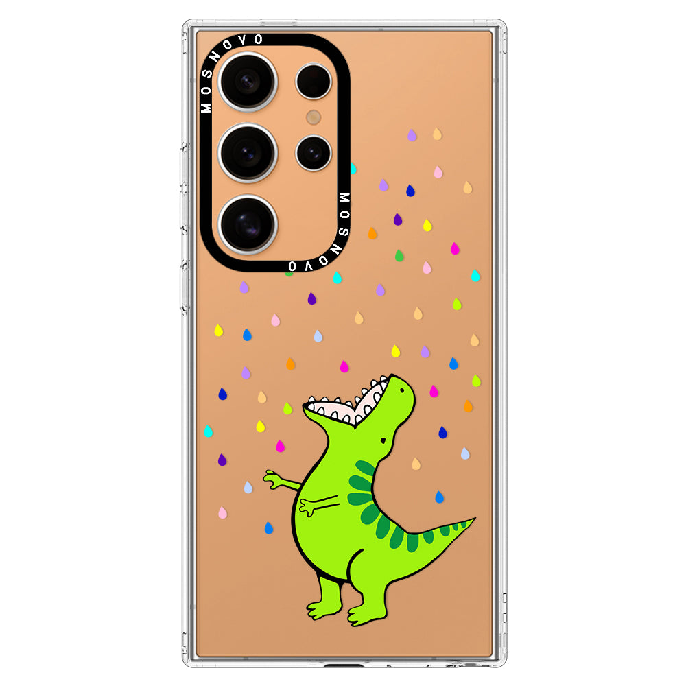 Rainbow Dinosaur Phone Case - Samsung Galaxy S24 Ultra Case - MOSNOVO