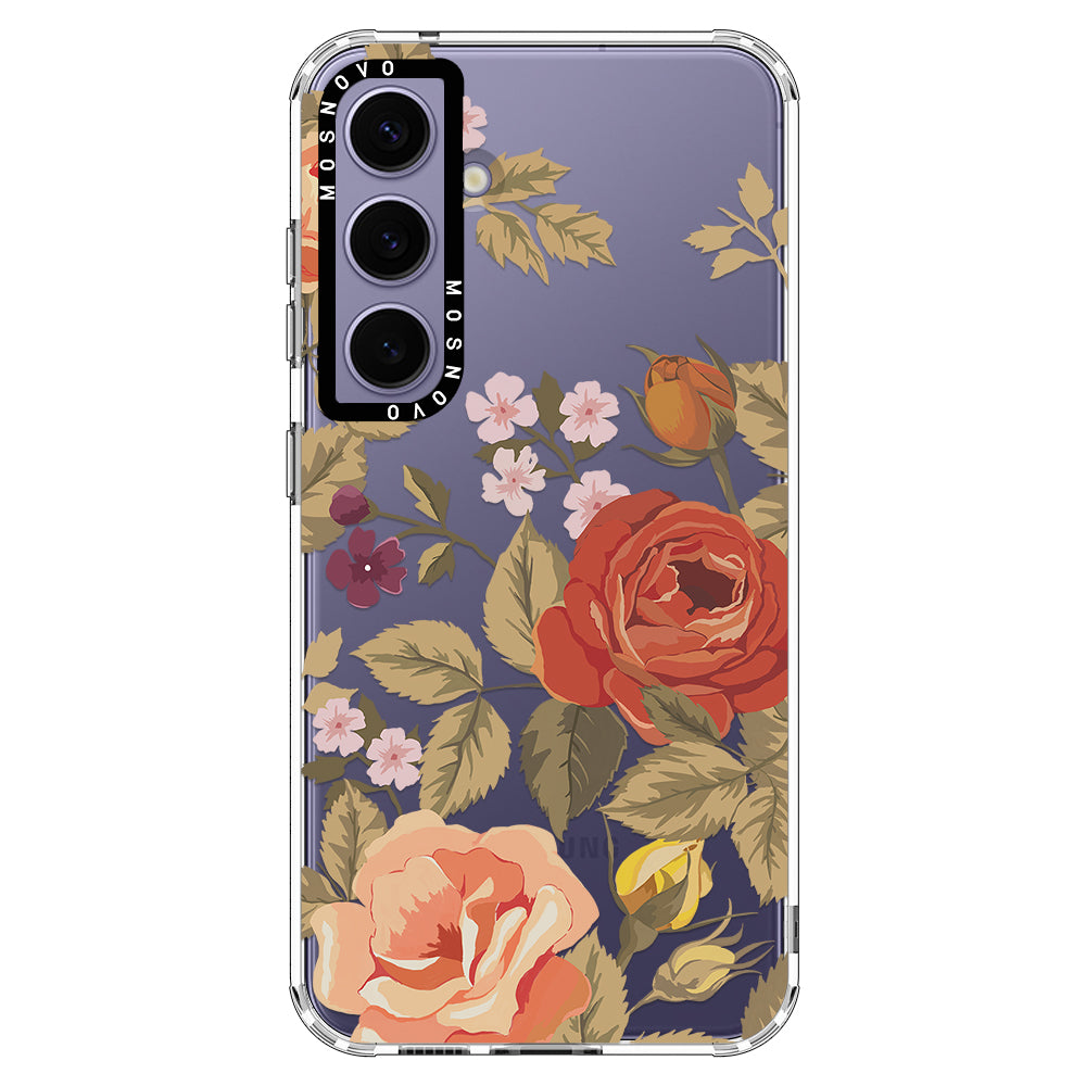 Vintage Roses Phone Case - Samsung Galaxy S24 Plus Case - MOSNOVO