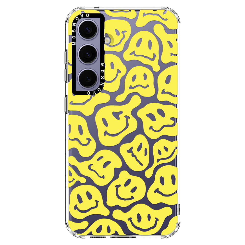 Melted Yellow Smiles Face Phone Case - Samsung Galaxy S24 Plus Case - MOSNOVO