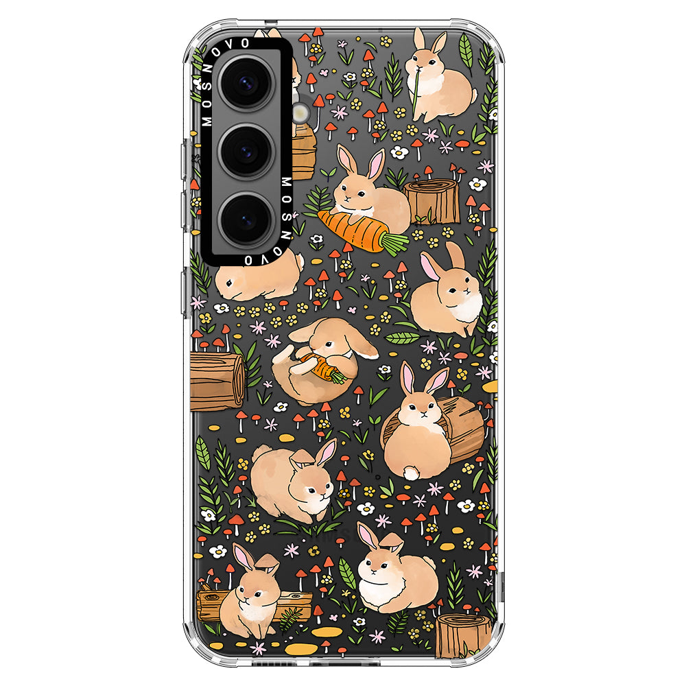 Bunny Garden Phone Case - Samsung Galaxy S24 Plus Case - MOSNOVO