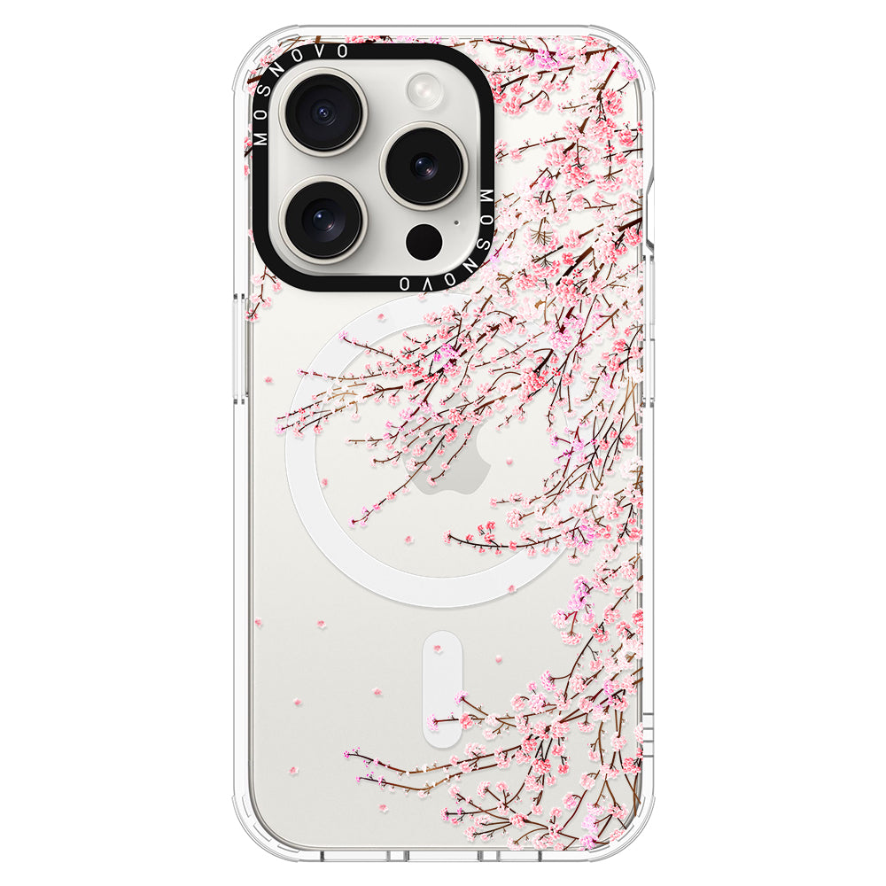 Cherry Blossom Phone Case - iPhone 15 Pro Case - MOSNOVO