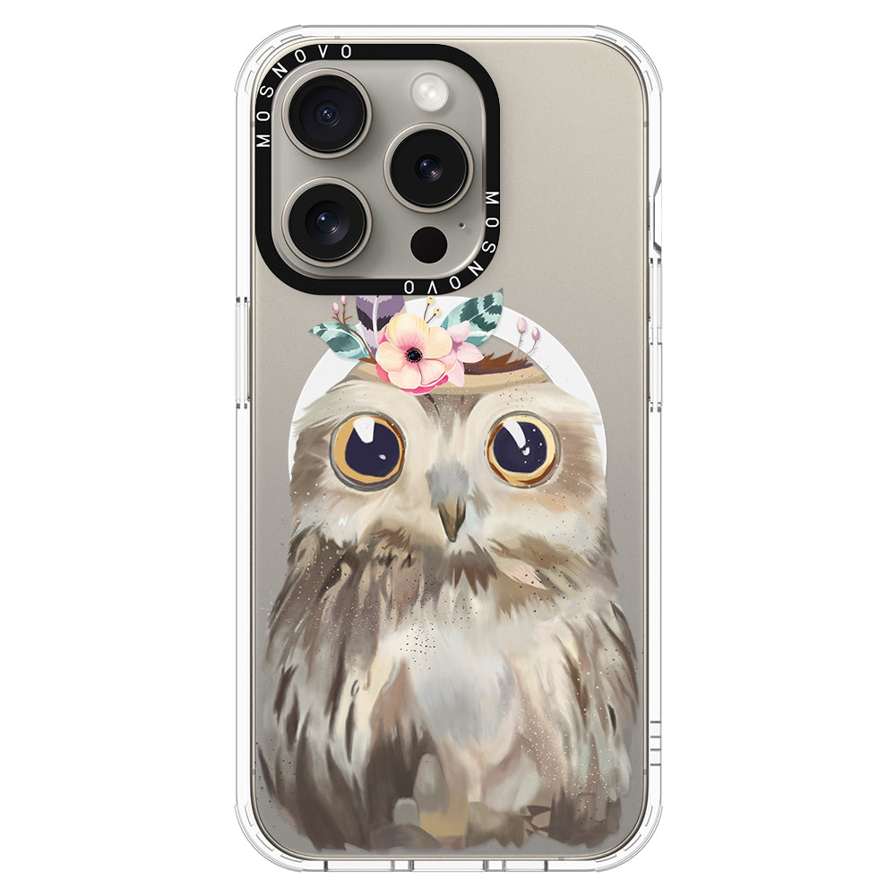 Cute Owl Phone Case - iPhone 15 Pro Case - MOSNOVO