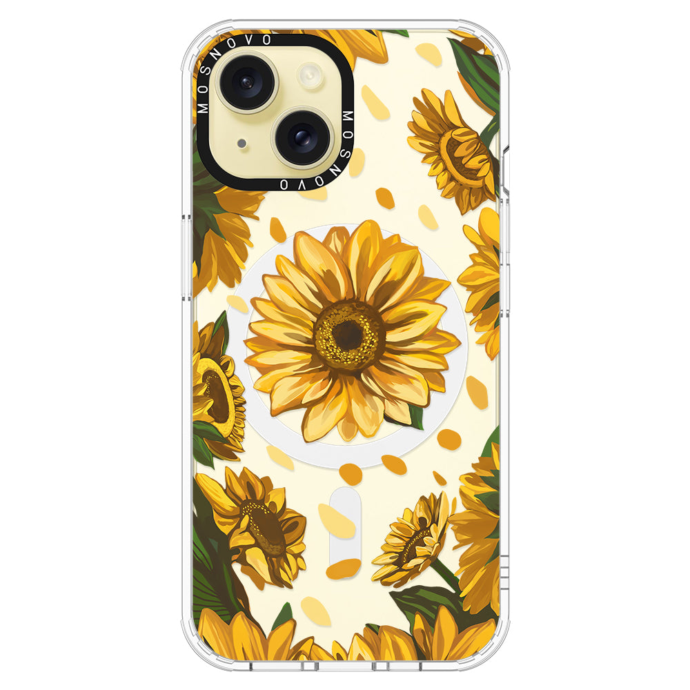 Sunflower Garden Phone Case - iPhone 15 Plus Case - MOSNOVO