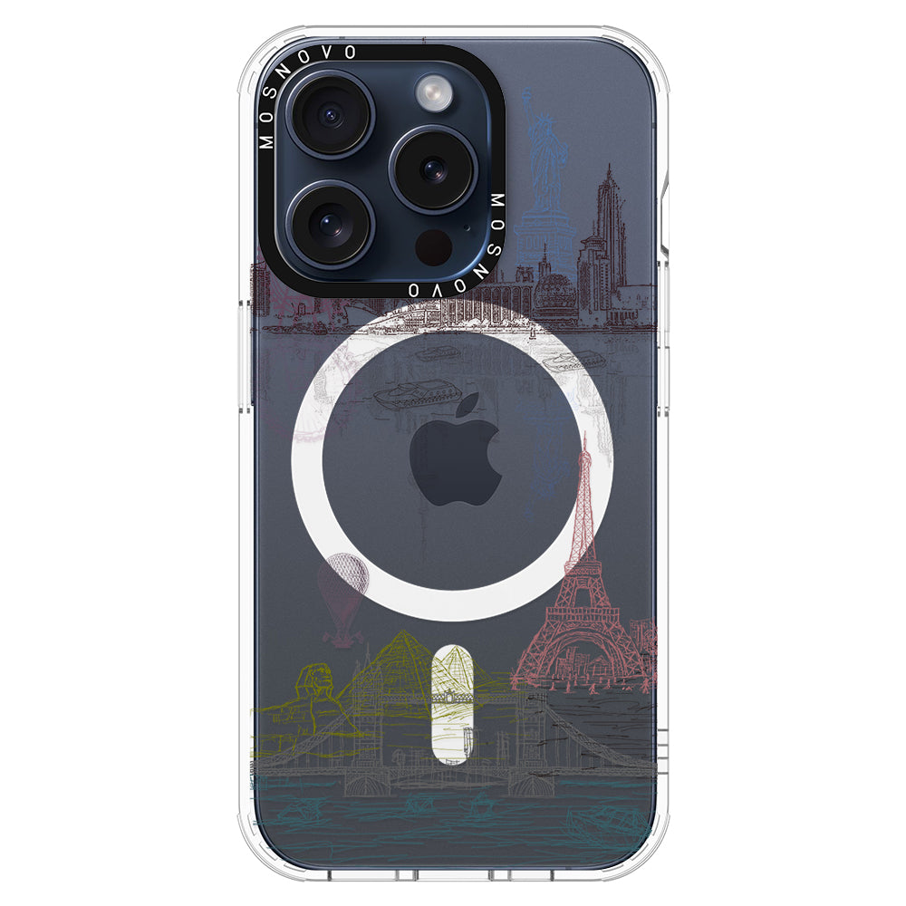 The World City Phone Case - iPhone 15 Pro Case - MOSNOVO