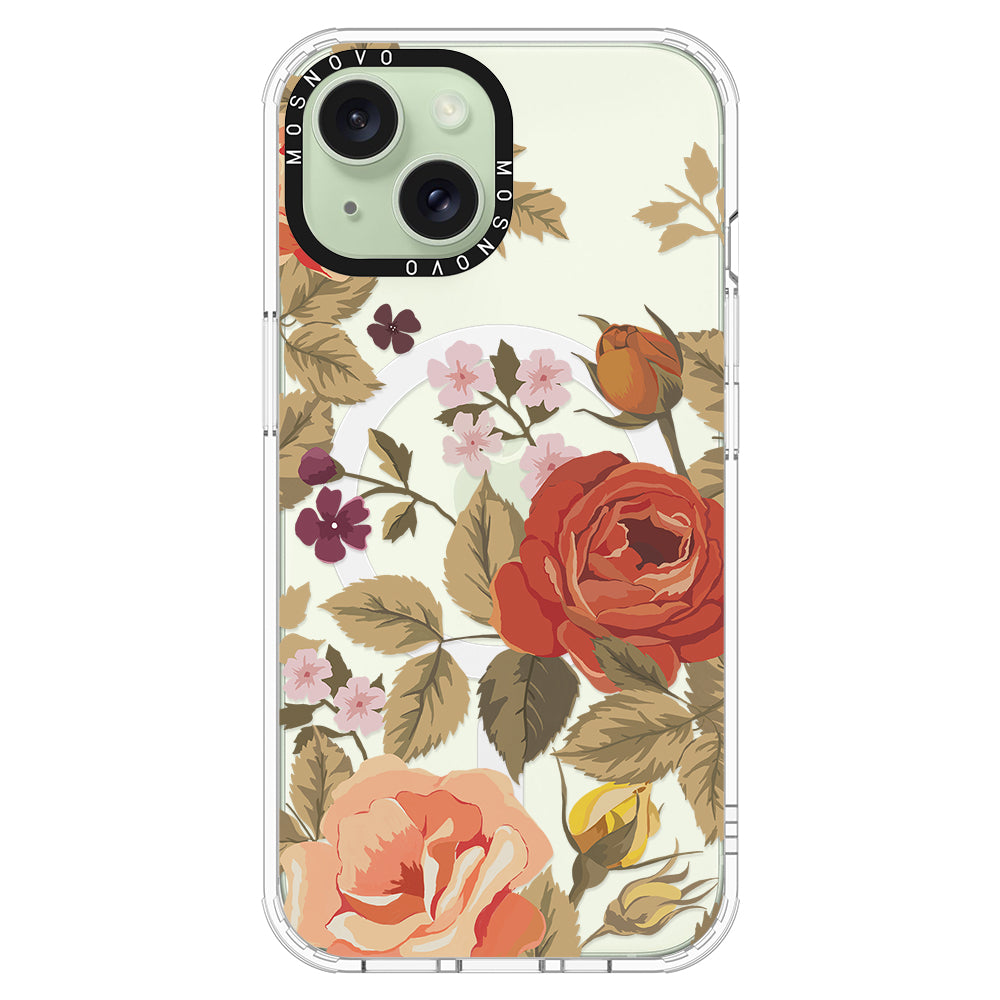 Vintage Roses Phone Case - iPhone 15 Plus Case - MOSNOVO
