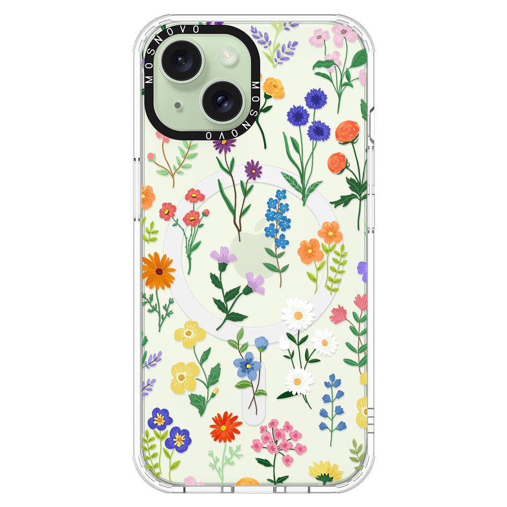 Botanical Floral Phone Case - iPhone 15 Case - MOSNOVO