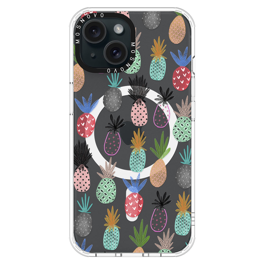 Cute Pineapple Phone Case - iPhone 15 Case - MOSNOVO