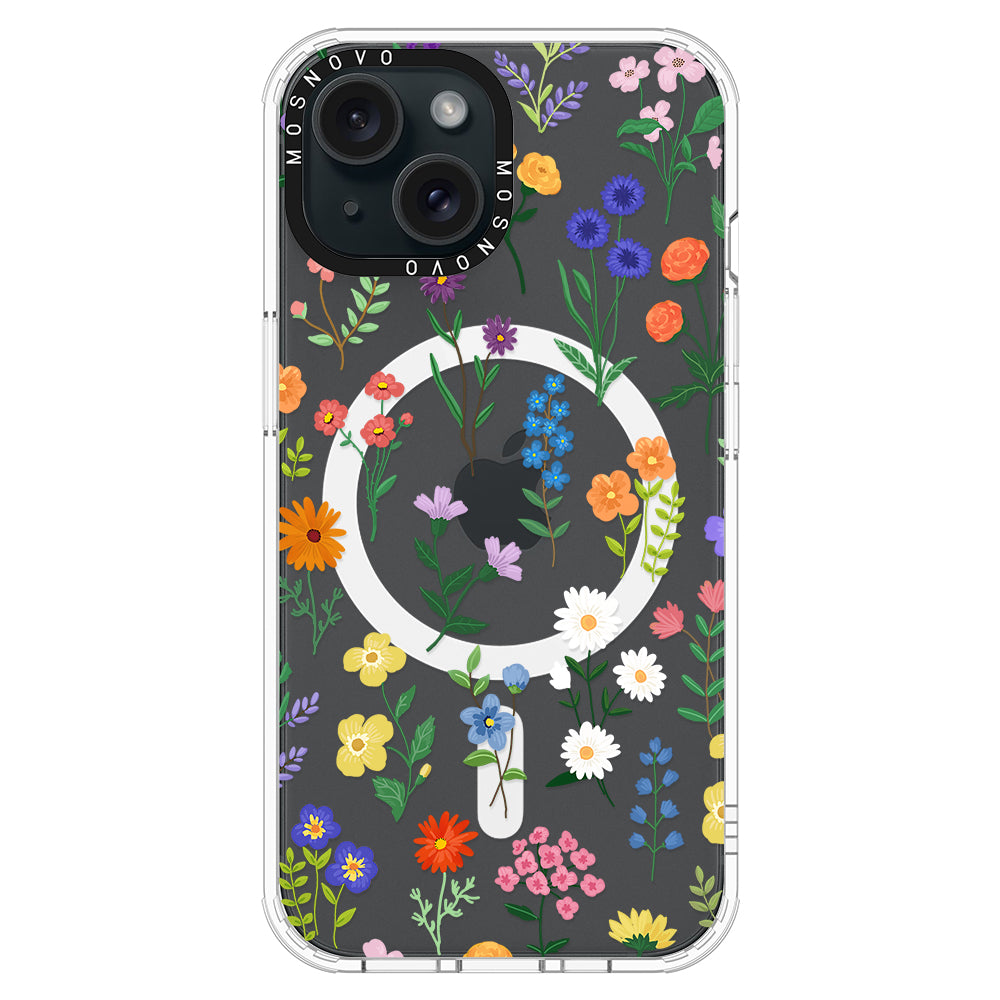Botanical Floral Phone Case - iPhone 15 Case - MOSNOVO