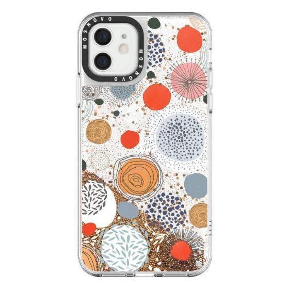Abstract Art Glitter Phone Case - iPhone 12 Mini Case - MOSNOVO