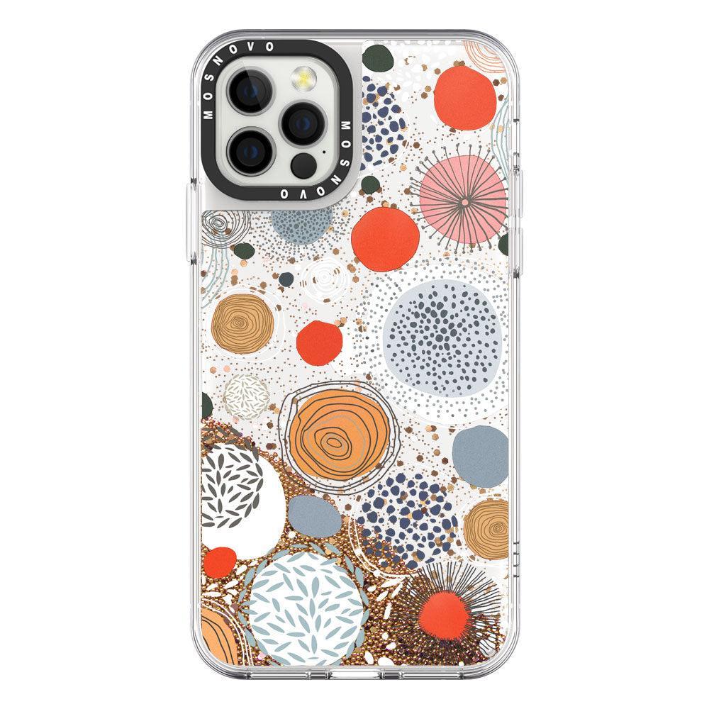 Abstract Art Glitter Phone Case - iPhone 12 Pro Case - MOSNOVO