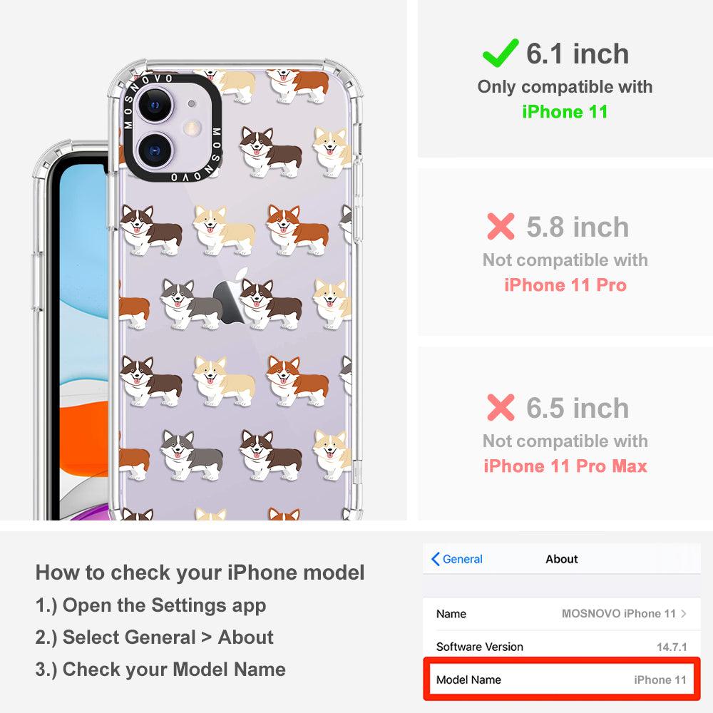 Cute Corgi Phone Case - iPhone 11 Case - MOSNOVO