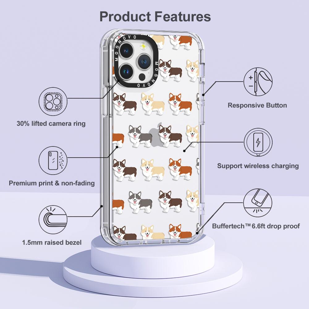 Cute Corgi Phone Case - iPhone 12 Pro Case - MOSNOVO