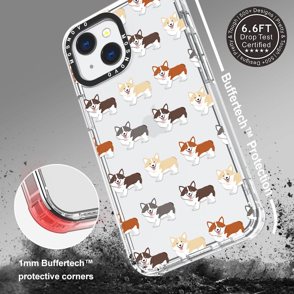 Cute Corgi Phone Case - iPhone 13 Mini Case - MOSNOVO