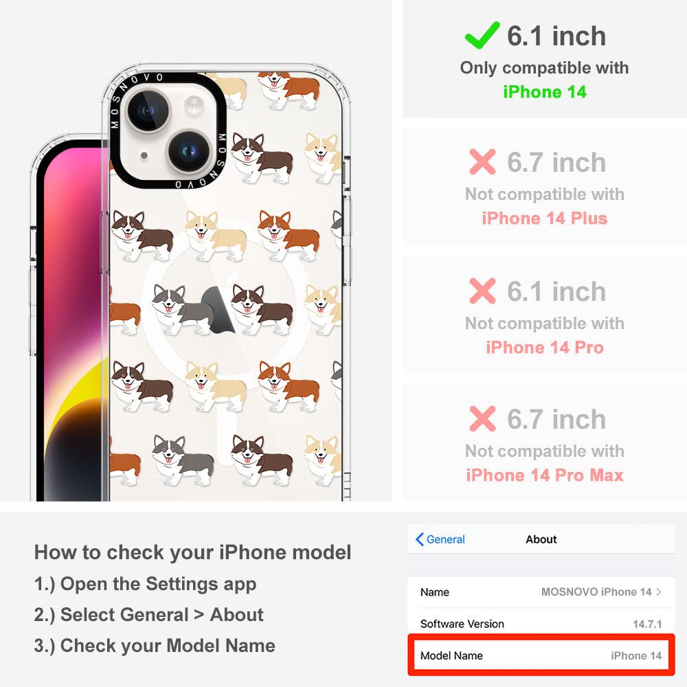 Cute Corgi Phone Case - iPhone 14 Case - MOSNOVO