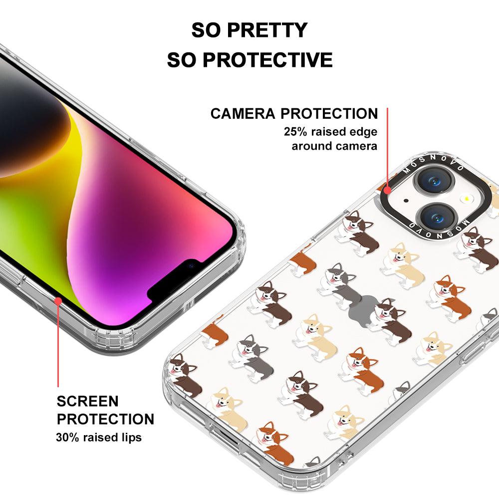 Cute Corgi Phone Case - iPhone 14 Plus Case - MOSNOVO
