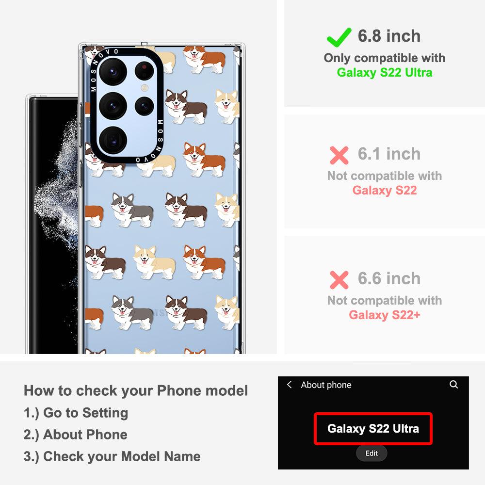 Adorable Corgi Phone Case - Samsung Galaxy S22 Ultra Case - MOSNOVO