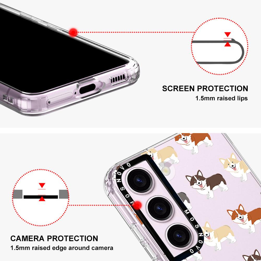 Adorable Corgi Phone Case - Samsung Galaxy S23 Plus Case - MOSNOVO
