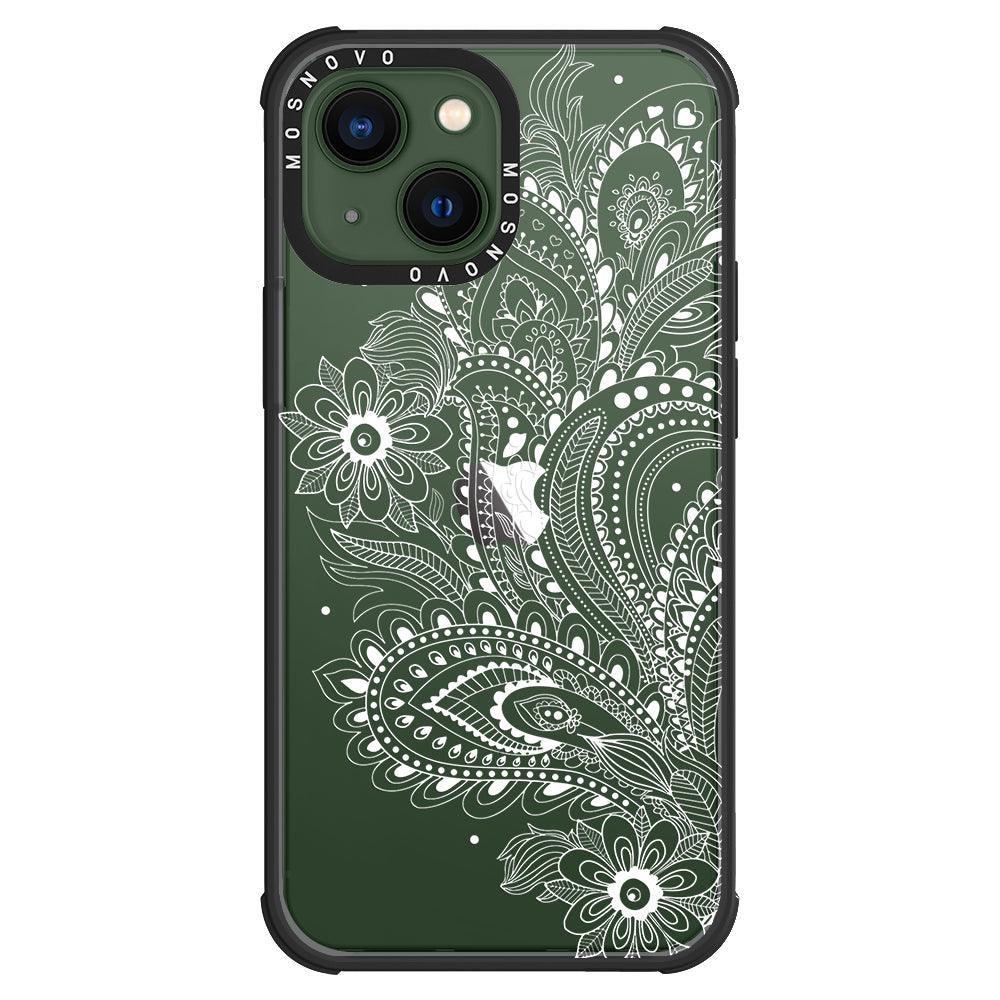 Aesthetic Flower Henna Phone Case - iPhone 13 Case - MOSNOVO