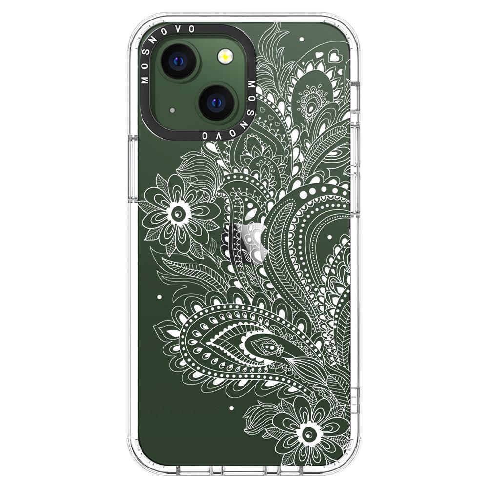 Aesthetic Flower Henna Phone Case - iPhone 13 Case - MOSNOVO