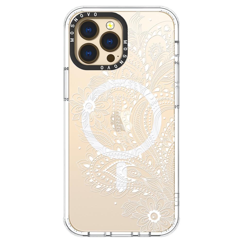 Aesthetic Flower Henna Phone Case - iPhone 13 Pro Max Case - MOSNOVO