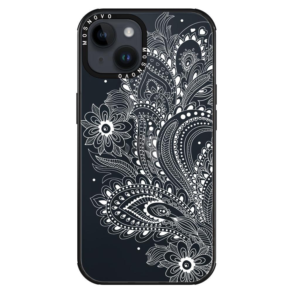 Aesthetic Flower Henna Phone Case - iPhone 14 Case - MOSNOVO